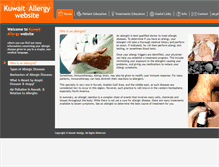 Tablet Screenshot of kuwaitallergy.com